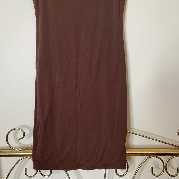 NAKED WARDROBE Brown Tank Mini Dress Size XL - Picture 4 of 8